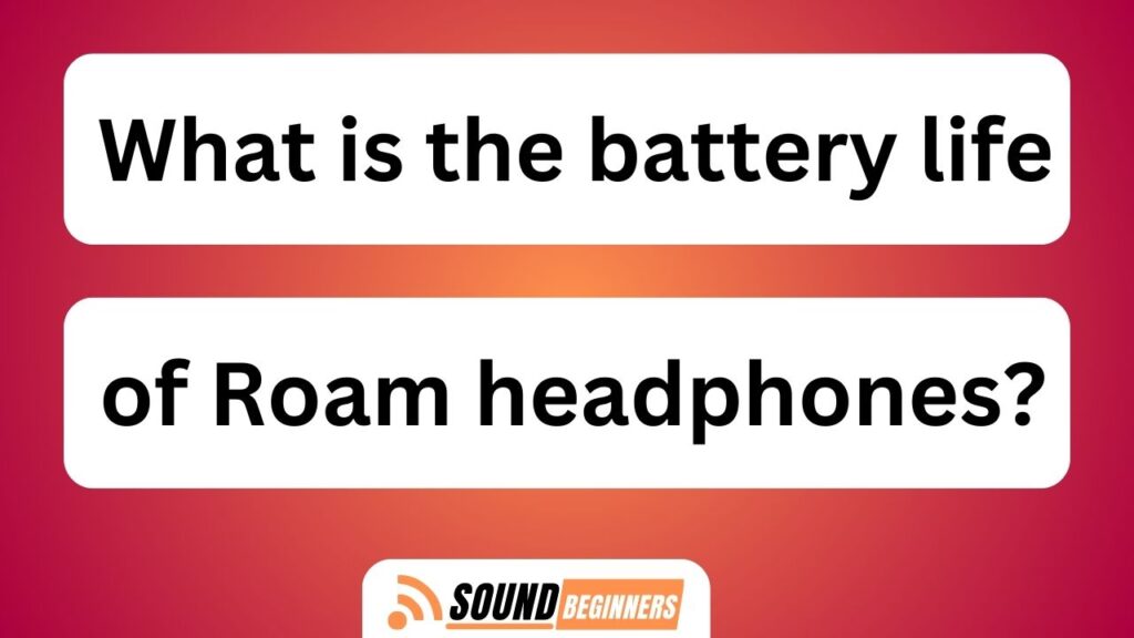 What Is The Battery Life Of Roam Headphones?